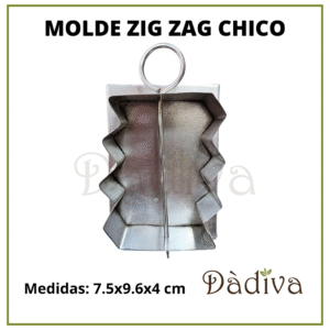 MOLDE METAL ZIG ZAG CHICO