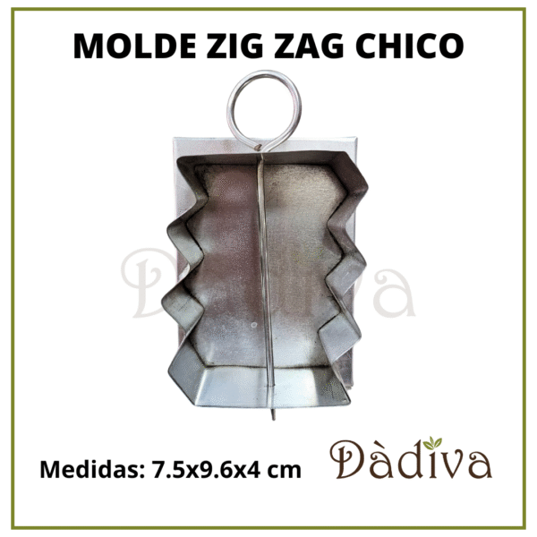 MOLDE METAL ZIG ZAG CHICO