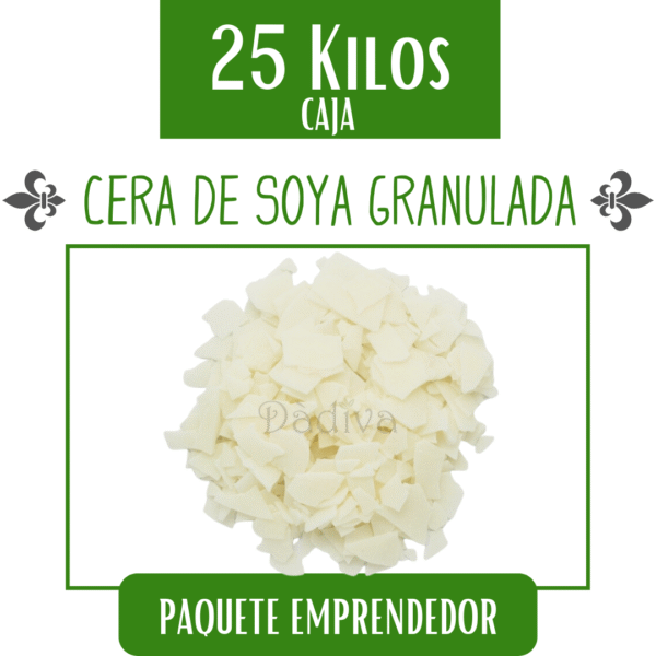CERA DE SOYA GRANULADA 25 Kg