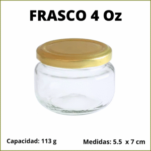 FRASCO REDONDO 4 oz