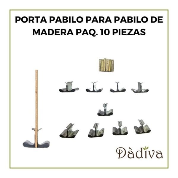 PORTA PABILO PARA PABILO DE MADERA