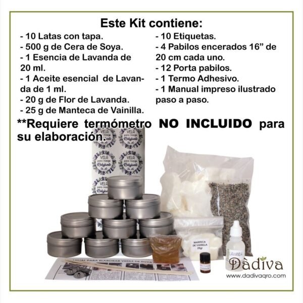 KIT COMO HACER VELAS PARA MASAJE RELAJANTES - Image 2