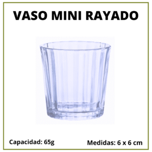 VASO MINI RAYADO