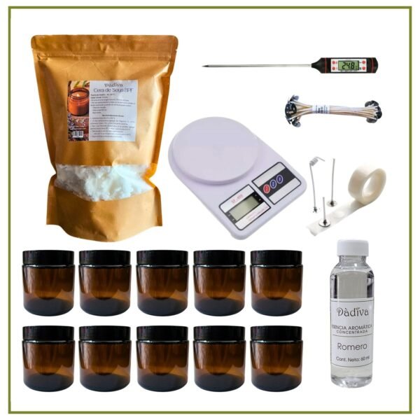 Kit inicial para hacer velas aromáticas