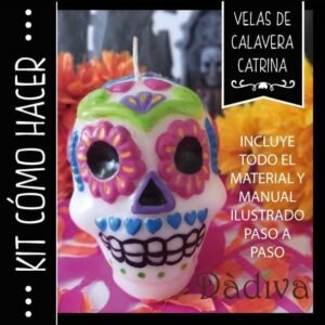 KIT COMO HACER VELA DE CALAVERA CATRINA