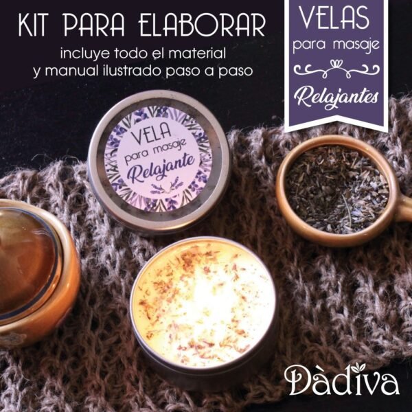KIT COMO HACER VELAS PARA MASAJE RELAJANTES