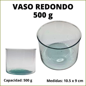 VASO REDONDO 500 g