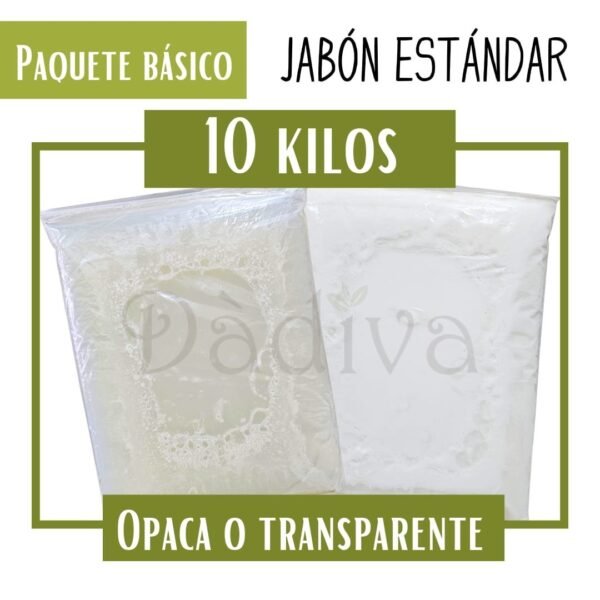 JABÓN DE GLICERINA ESTÁNDAR 10 KILOS