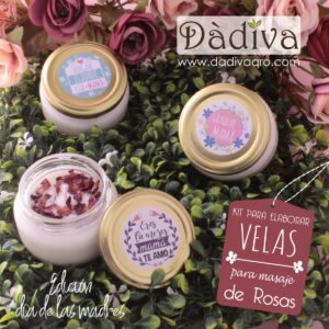 KIT COMO HACER VELAS PARA MASAJE DE ROSAS