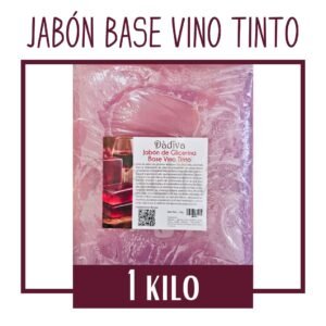 JABÓN DE GLICERINA BASE VINO TINTO